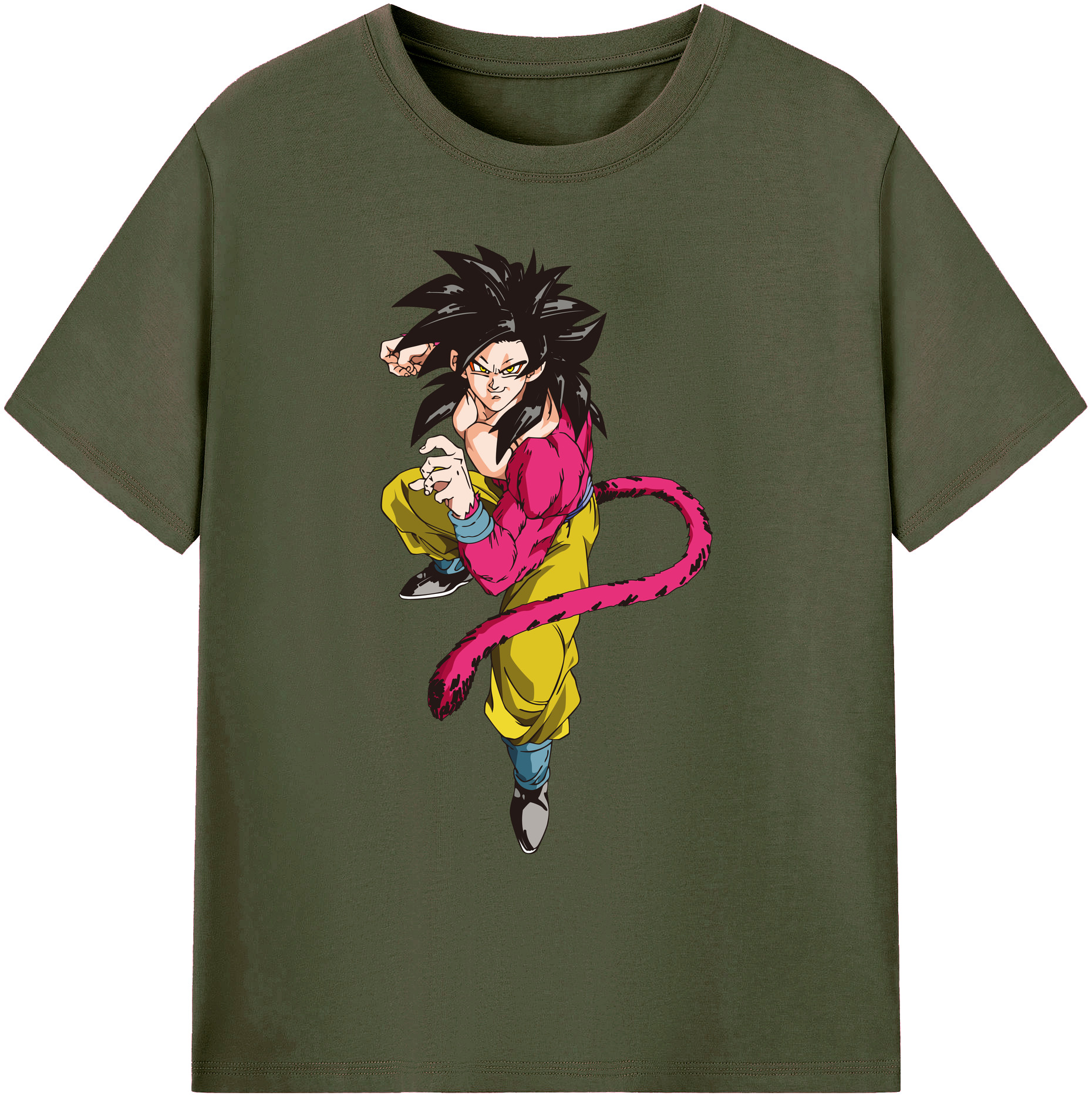 （画像用） ドラゴンボール 孫悟空（そん ごくう）Son Goku カカロット DRAGON BALL Kakarotto 綿100％ メンズ半袖Tシャツ｜肌触りやわらか＆通気性